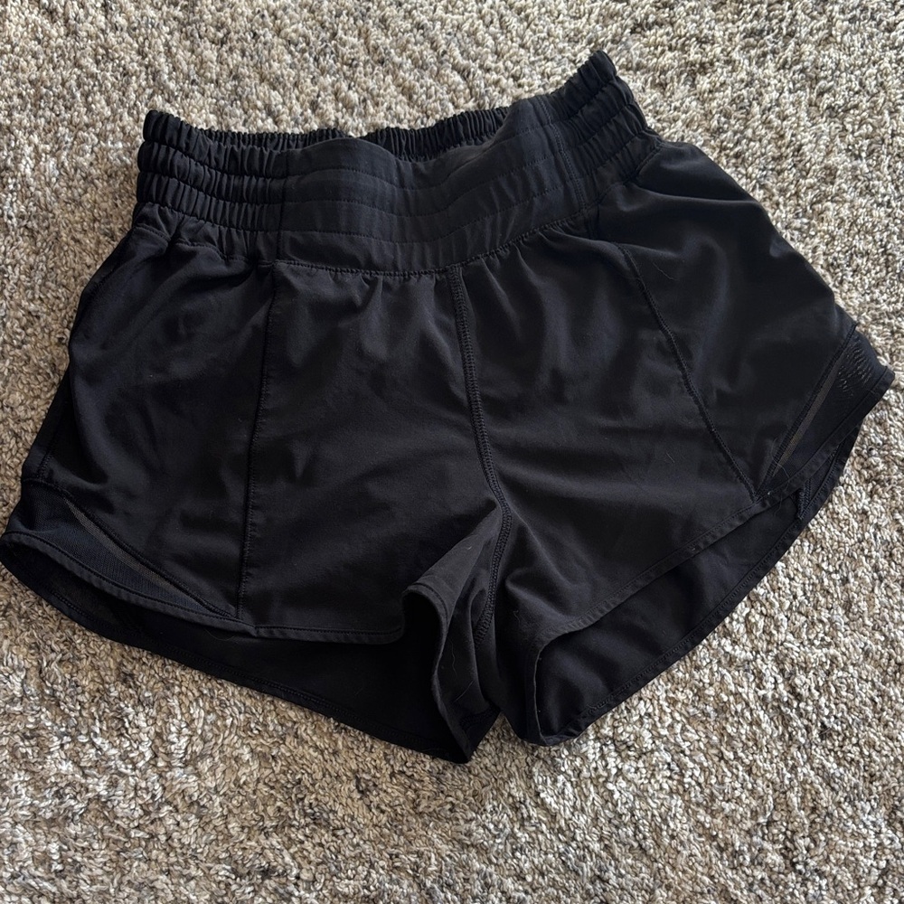 Black Lululemon hottie hot Shorts